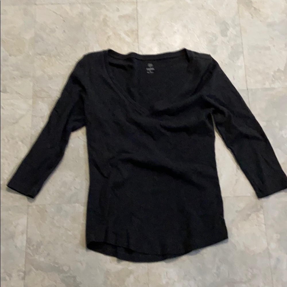 Dark Grey, V-neck shirt